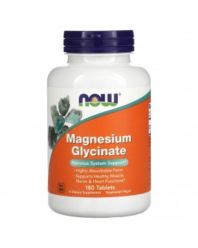 NOW Foods, Глицинат магния, 180 таблеток